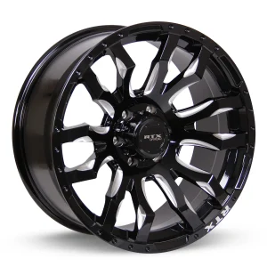 RTX Wheels – Patton – Black – 18″x9″ 10mm – Summer Wheels – 082955